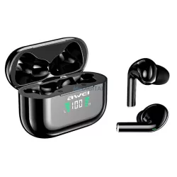   AWEI Bluetooth fülhallgató 5.1 T29P TWS + dokkolóállomás fekete