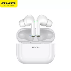   AWEI Bluetooth fülhallgató 5.0 T29 TWS + dokkolóállomás fehér