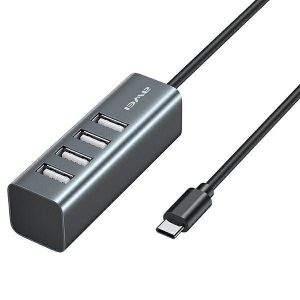 AWEI HUB CL-122T 4xUSB-A/USB-C fekete