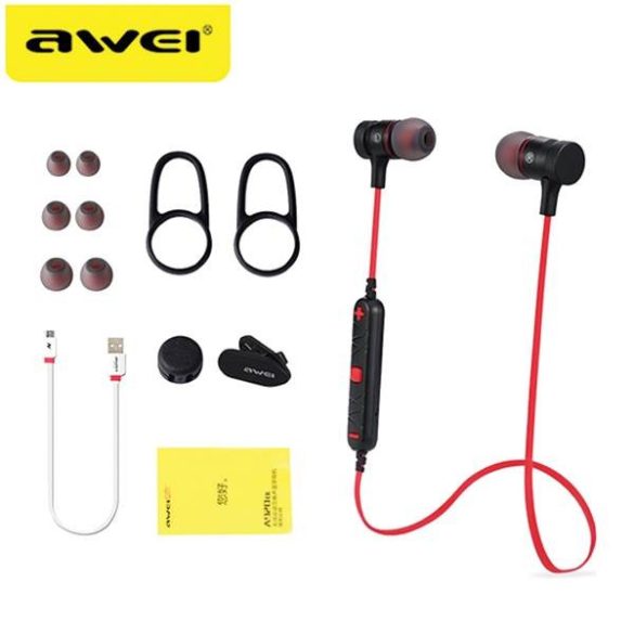 AWEI sport fejhallgató Bluetooth A920BL fekete mágneses
