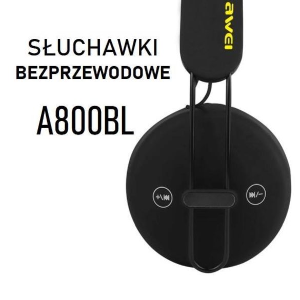AWEI fejhallgató Bluetooth A800BL fekete