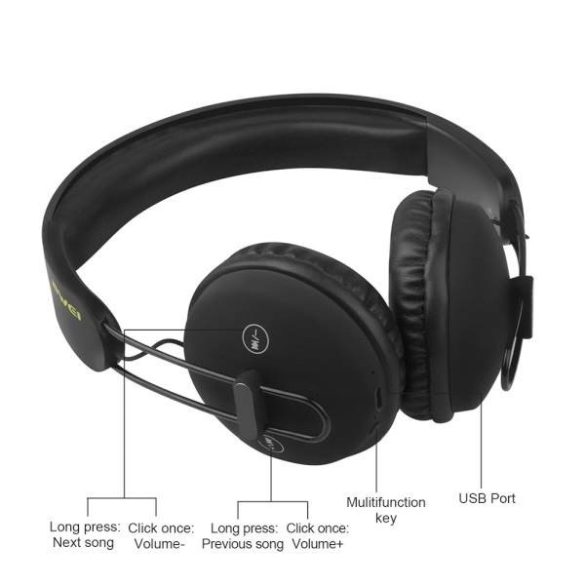 AWEI fejhallgató Bluetooth A800BL fekete