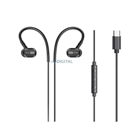 AWEI fülhallgató sztereó TC-6 USB-C fekete