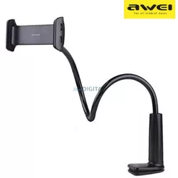   AWEI asztali mobiltelefon tartó X3 4"-10,5" fekete hosszú karral