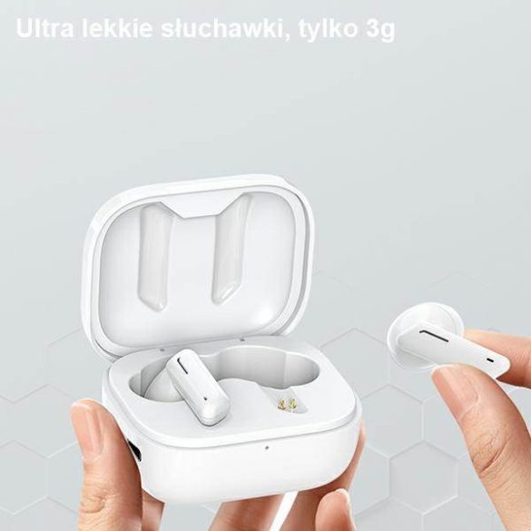 AWEI Bluetooth fülhallgató 5.1 T36 TWS + dokkolóállomás fehér