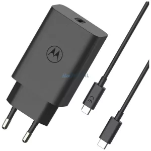 Motorola TurboPower 68W hálózati töltő USB-C, USB-C-USB-C kábellel 1m - fekete