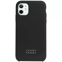   Audi szilikon tok iPhone 12/12 Pro 6.1" fekete keménytok  AU-LSRIP12P-Q3/D1-BK