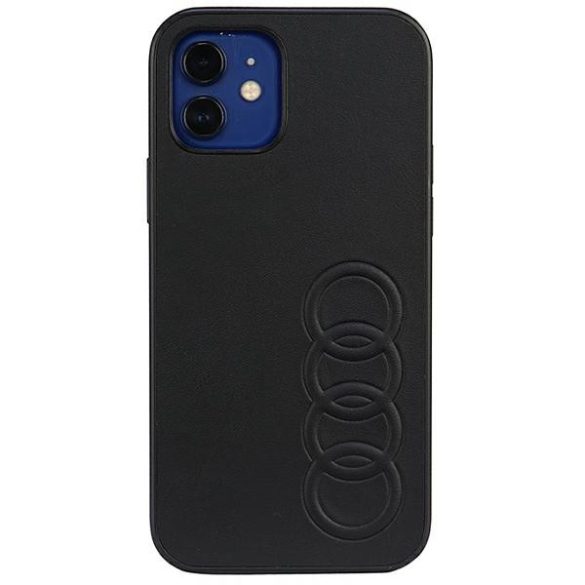 Audi Szintetikus bőr iPhone 11 Pro 5.8" fekete/arany keménytok AU-TPUPCIP11-TT/D1-BK