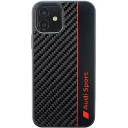   Audi Carbon Fiber Stripe iPhone 11  6.1" fekete keménytok AUS-TPUPCIP11-R8/D1-BK