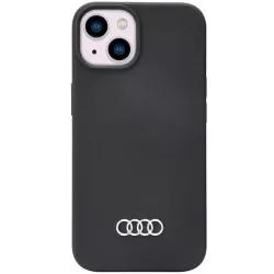   Audi szilikon tok iPhone 14 6.1" fekete keménytok AU-LSRIP14-Q3/D1-BK