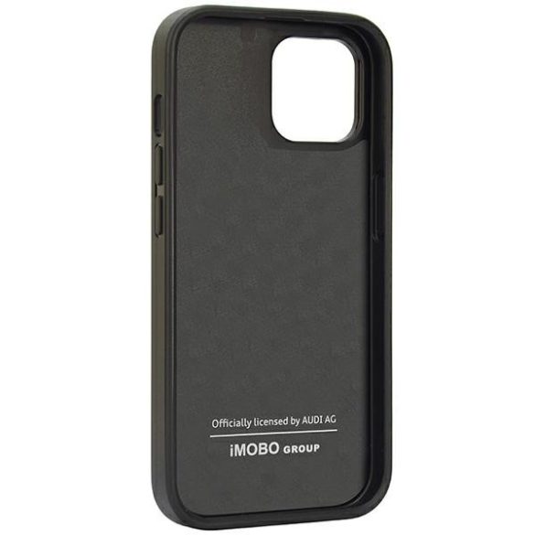 Audi Carbon Fiber Stripe iPhone 14 / 15 / 13 6.1" fekete keménytok AUS-TPUPCIP14-R8/D1-BK