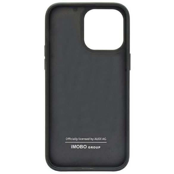 Audi Carbon Fiber Stripe iPhone 14 Pro 6.1" fekete keménytok  AUS-TPUPCIP14P-R8/D1-BK