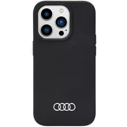   Audi szilikon tok iPhone 14 Pro Max 6.7" fekete keménytok  AU-LSRIP14PM-Q3/D1-BK