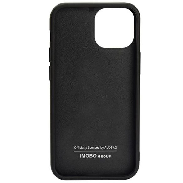 Audi Carbon Fiber Stripe iPhone 13 Pro / 13 6.1" fekete keménytok AUS-TPUPCIP13P-R8/D1-BK