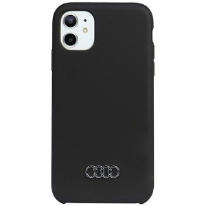 Audi szilikon tok iPhone 11 / Xr 6.1" fekete keménytok  AU-LSRIP11-Q3/D1-BK