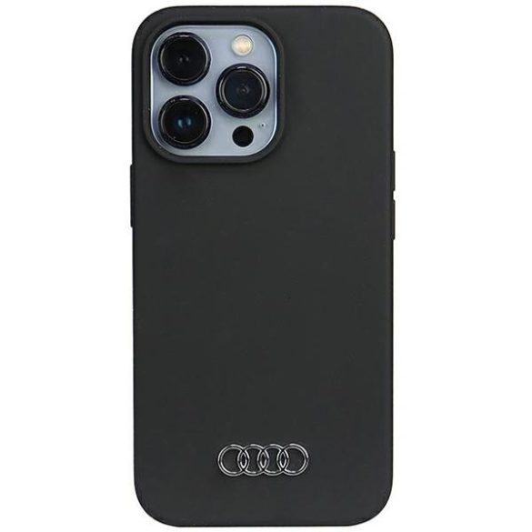 Audi szilikon tok iPhone 13 Pro / 13 6.1" fekete keménytok AU-LSRIP13P-Q3/D1-BK