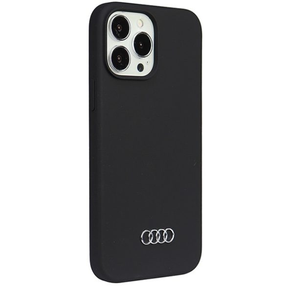 Audi szilikon tok iPhone 13 Pro Max 6.7" fekete keménytok  AU-LSRIP13PM-Q3/D1-BK