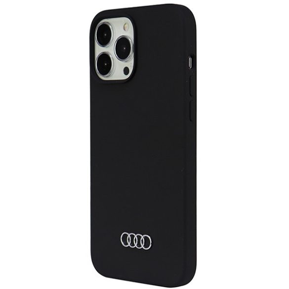 Audi szilikon tok iPhone 13 Pro Max 6.7" fekete keménytok  AU-LSRIP13PM-Q3/D1-BK