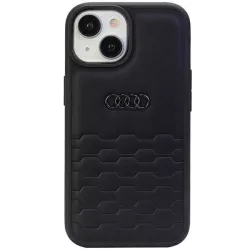   Audi GT Szintetikus bőr iPhone 15 Plus 6.7" fekete keménytok AU-TPUPCIP15M-GT/D2-BK