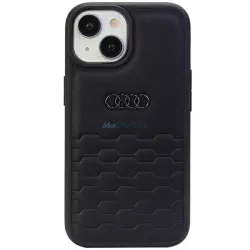   Audi GT Szintetikus bőr iPhone 15 Plus 6.7" fekete keménytok AU-TPUPCIP15M-GT/D2-BK