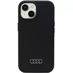   Audi szilikon tok iPhone 15 6.1" fekete keménytok AU-LSRIP15-Q3/D1-BK