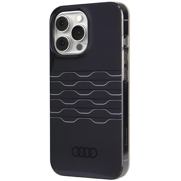 Audi AU-IMLMIP13P-A6/D3-BK IML MagSafe-kompatibilis keménytok iPhone 13/13 Pro - fekete