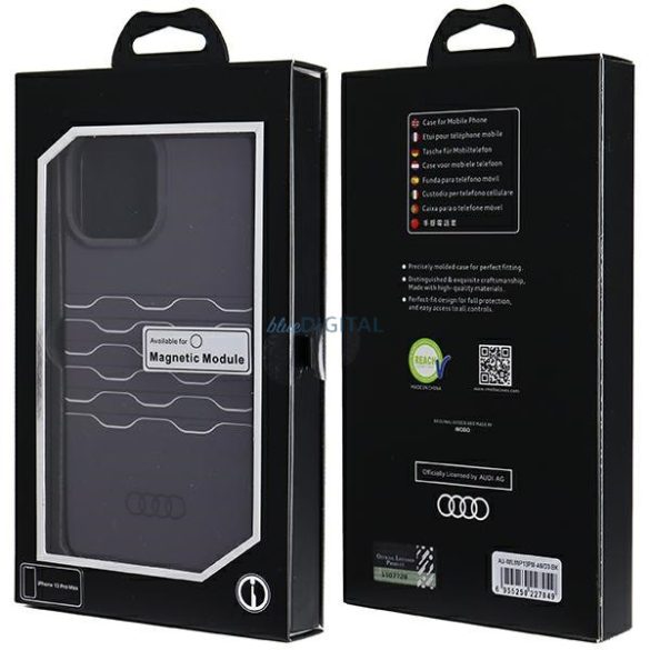 Audi AU-IMLMIP13PM-A6/D3-BK IML MagSafe-kompatibilis keménytok iPhone 13 Pro Max - fekete