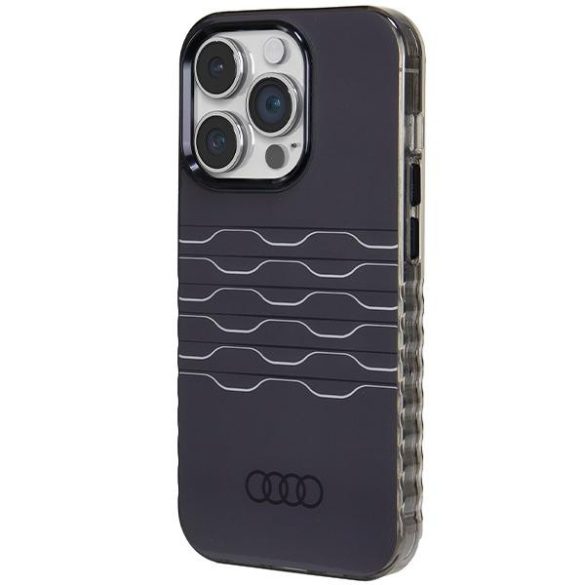 Audi AU-IMLMIP14P-A6/D3-BK IML MagSafe-kompatibilis keménytok iPhone 14 Pro - fekete