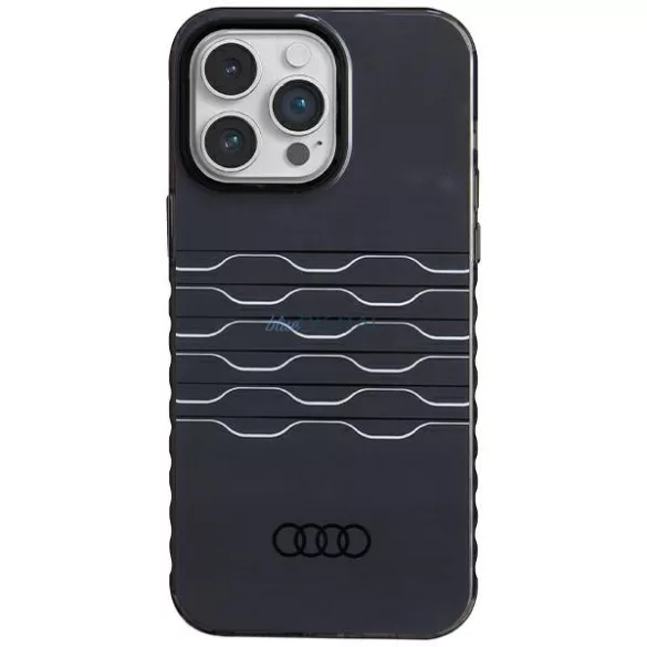 Audi AU-IMLMIP14PM-A6/D3-BK IML MagSafe-kompatibilis keménytok iPhone 14 Pro Max - fekete
