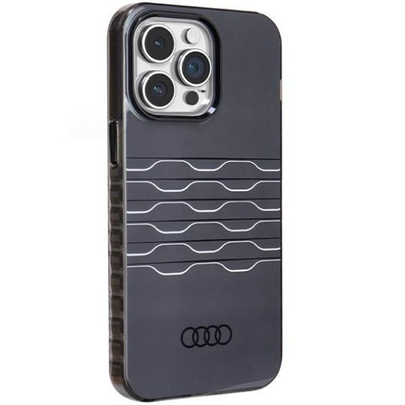 Audi AU-IMLMIP14PM-A6/D3-BK IML MagSafe-kompatibilis keménytok iPhone 14 Pro Max - fekete