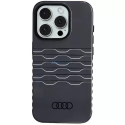   Audi AU-IMLMIP15P-A6/D3-BK IML MagSafe-kompatibilis keménytok iPhone 15 Pro - fekete