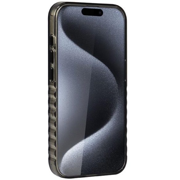 Audi AU-IMLMIP15P-A6/D3-BK IML MagSafe-kompatibilis keménytok iPhone 15 Pro - fekete