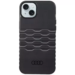  Audi AU-IMLMIP15M-A6/D3-BK IML MagSafe-kompatibilis keménytok iPhone 14 Plus/15 Plus - fekete
