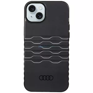 Audi AU-IMLMIP15M-A6/D3-BK IML MagSafe-kompatibilis keménytok iPhone 14 Plus/15 Plus - fekete