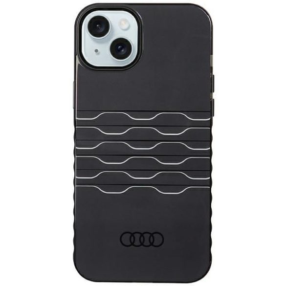 Audi AU-IMLMIP15M-A6/D3-BK IML MagSafe-kompatibilis keménytok iPhone 14 Plus/15 Plus - fekete