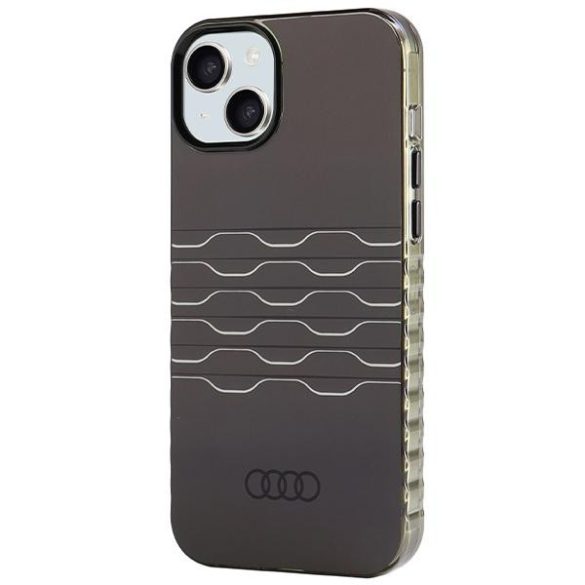 Audi AU-IMLMIP15M-A6/D3-BK IML MagSafe-kompatibilis keménytok iPhone 14 Plus/15 Plus - fekete