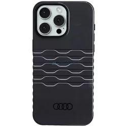   Audi AU-IMLMIP15PM-A6/D3-BK IML MagSafe-kompatibilis keménytok iPhone 15 Pro Max - fekete