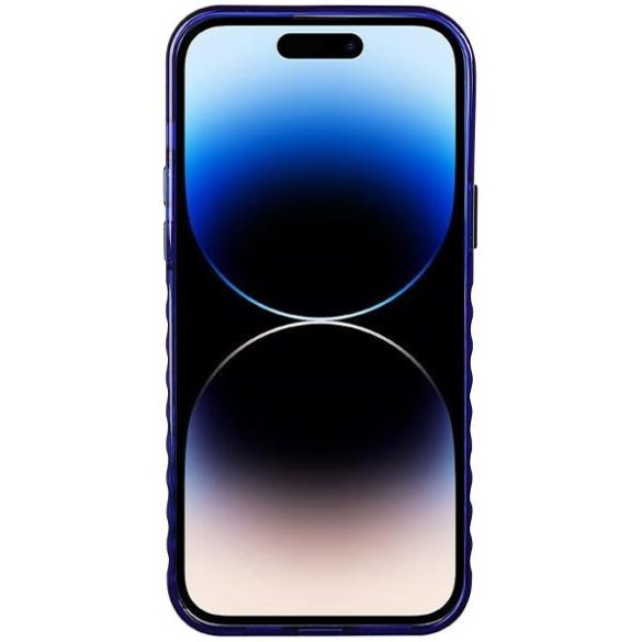 Audi AU-IMLMIP14P-A6/D3-BE IML MagSafe-kompatibilis keménytok iPhone 14 Pro - tengerészkék