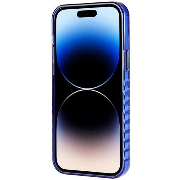 Audi AU-IMLMIP14P-A6/D3-BE IML MagSafe-kompatibilis keménytok iPhone 14 Pro - tengerészkék