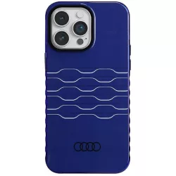   Audi AU-IMLMIP14PM-A6/D3-BE IML MagSafe-kompatibilis keménytok iPhone 14 Pro Max - tengerészkék