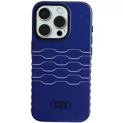   Audi AU-IMLMIP15P-A6/D3-BE IML MagSafe-kompatibilis keménytok iPhone 15 Pro - tengerészkék
