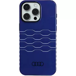   Audi AU-IMLMIP15PM-A6/D3-BE IML MagSafe-kompatibilis keménytok iPhone 15 Pro Max - tengerészkék