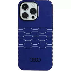   Audi AU-IMLMIP15PM-A6/D3-BE IML MagSafe-kompatibilis keménytok iPhone 15 Pro Max - tengerészkék