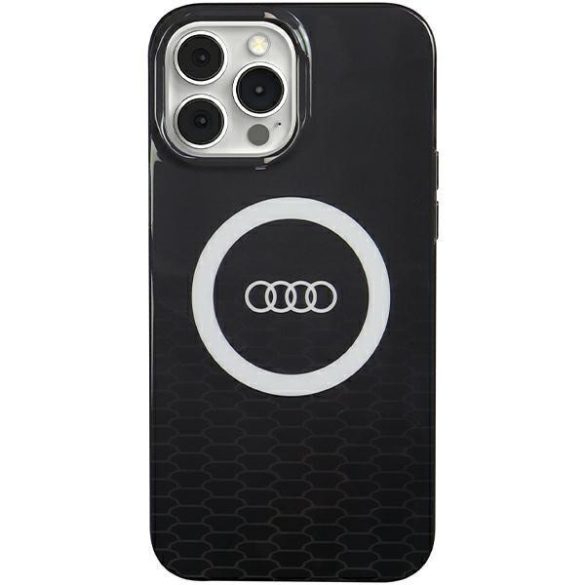 Audi AU-IMLMIP13P-Q5/D2-BK IML Big Logo MagSafe-kompatibilis keménytok iPhone 13/13 Pro - fekete