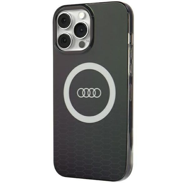 Audi AU-IMLMIP13P-Q5/D2-BK IML Big Logo MagSafe-kompatibilis keménytok iPhone 13/13 Pro - fekete