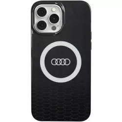   Audi AU-IMLMIP13PM-Q5/D2-BK IML Big Logo MagSafe-kompatibilis keménytok iPhone 13 Pro Max - fekete