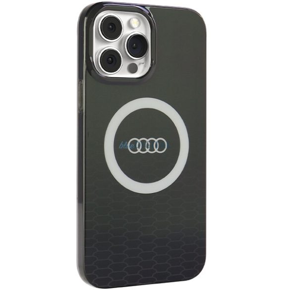 Audi AU-IMLMIP13PM-Q5/D2-BK IML Big Logo MagSafe-kompatibilis keménytok iPhone 13 Pro Max - fekete
