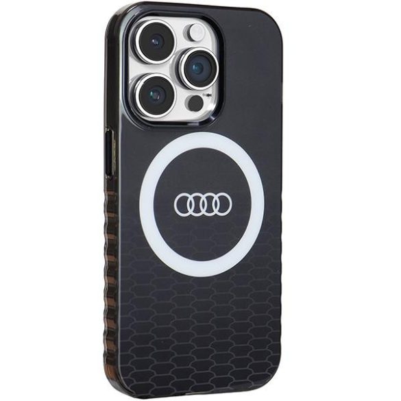 Audi AU-IMLMIP14P-Q5/D2-BK IML Big Logo MagSafe-kompatibilis keménytok iPhone 14 Pro - fekete