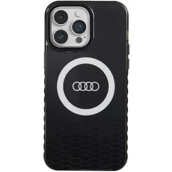   Audi AU-IMLMIP14PM-Q5/D2-BK IML Big Logo MagSafe-kompatibilis keménytok iPhone 14 Pro Max - fekete