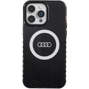 Audi AU-IMLMIP14PM-Q5/D2-BK IML Big Logo MagSafe-kompatibilis keménytok iPhone 14 Pro Max - fekete